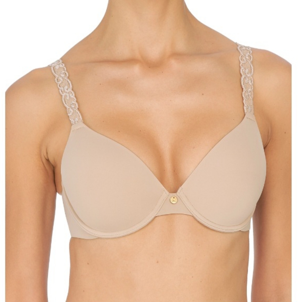 Natori Pure Luxe Custom Coverage Contour Underwire Bra, 34DD